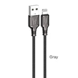 STIYA KAKU KSC 441 JIESHENG Aluminium Alloy 3.2 A High Current Speed Fast Charging & Data Sync USB Cable Compatible for iPhone 6/6S/7/7+/8/8+/10/11, iPad Air/Mini, iPod and iOS Devices - PRAKONLINESTORES