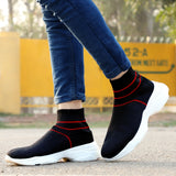 HAUTTON Men's Stylish Light - Weight Breathable Casual Sneakers | Ultra Soft Padding Socks Slip - On Running & Gym Shoes ￼ ￼ ￼ ￼ ￼ ￼ - PRAKONLINESTORES