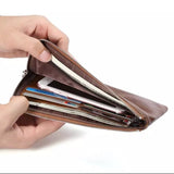 HAUTTON GENIUNE LEATHER UNISEX LONG WALLET CUM CLUTCHER - PRAKONLINESTORES