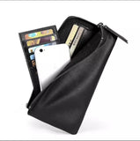 HAUTTON GENIUNE LEATHER UNISEX LONG WALLET CUM CLUTCHER - PRAKONLINESTORES