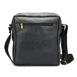 HAUTTON Genuine Leather Black Unisex Messenger Bag - PRAKONLINESTORES