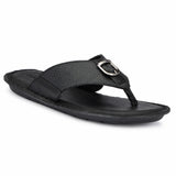 HAUTTON Men's Geniune Leather Casual Padding Slipper | Stylish & Comfortable Slippers / Sandals - PRAKONLINESTORES