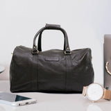 HAUTTON Ted Taylor - I Beg To Duffel Genuine Leather Duffle Cum Gym Bag - PRAKONLINESTORES