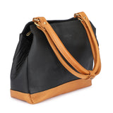 HAUTTON Women's Genuine Leather Classic Handbag With Double Shoulder Strap | Shoulder Bags for Daily Office Use for Girls - PRAKONLINESTORES