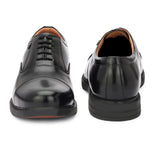 HAUTTON New Premium Formal Leather Derby Shoes for Men (Black - PRAKONLINESTORES