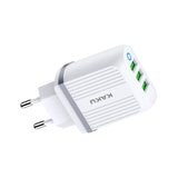 STIYA KAKU KSC 406 ZHIBO Fast Mobile Charger for Android Phones 3.1 amp 3 USB Multiple Charger Triple Port Adapter for Android Phones with USB Fast Charging Data Cables (3 Ampere) - PRAKONLINESTORES