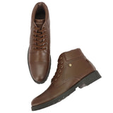 HAUTTON Men Black Ankle Length Boots - PRAKONLINESTORES