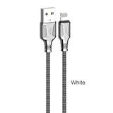STIYA KAKU KSC 441 JIESHENG Aluminium Alloy 3.2 A High Current Speed Fast Charging & Data Sync USB Cable Compatible for iPhone 6/6S/7/7+/8/8+/10/11, iPad Air/Mini, iPod and iOS Devices - PRAKONLINESTORES