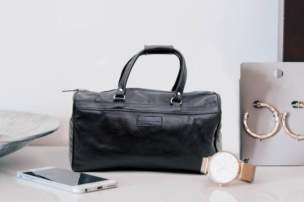HAUTTON Ted Taylor - I Beg To Duffel Genuine Leather Duffle Cum Gym Bag - PRAKONLINESTORES