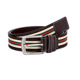 HAUTTON GENIUNE LEATHER BELT FASHION EVER STRIPE COLLECTION EXCLUSIVELY FOR BOYS/MEN - PRAKONLINESTORES