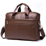CONTACTS LEATHER OFFICE BAG - PRAKONLINESTORES