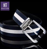 HAUTTON GENUINE LEATHER MEN BELT STRIPES COOL COLLECTION - PRAKONLINESTORES