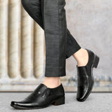 HAUTTON New Premium Formal Leather Slip on Shoes for Men (Black) - PRAKONLINESTORES