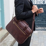 HAUTTON GENIUNE LEATHER LAPTOP CUM OFFICE PREMIUM COLLECTION BAG - PRAKONLINESTORES