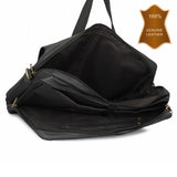 HAUTTON UNISEX LARGE GENIUNE LEATHER HERITAGE COLLECTION CUM OFFICE LAPTOP MULTI PURPOSE LEATHER BAG - PRAKONLINESTORES