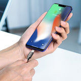 STIYA KAKU KSC 441 JIESHENG Aluminium Alloy 3.2 A High Current Speed Fast Charging & Data Sync USB Cable Compatible for iPhone 6/6S/7/7+/8/8+/10/11, iPad Air/Mini, iPod and iOS Devices - PRAKONLINESTORES