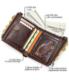 CONTACTS UNISEX LEATHER WALLET - PRAKONLINESTORES