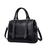 HAUTTON Women Genuine Leather Black Handbag - PRAKONLINESTORES