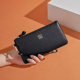 HAUTTON GENIUNE LEATHER LONG WALLET/CLUTCH for WOMEN - PRAKONLINESTORES