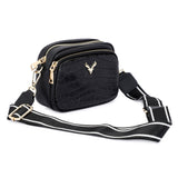 HAUTTON Genuine Leather Latest Black Ladies Sling/Travel Bag - PRAKONLINESTORES