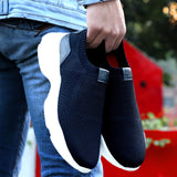 HAUTTON Men's Stylish Light - Weight Breathable Sneakers | Casual Running Ultra Soft Socks Slip - On Padding Walking, Gym Shoes - PRAKONLINESTORES