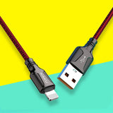 STIYA KAKU KSC 441 JIESHENG Aluminium Alloy 3.2 A High Current Speed Fast Charging & Data Sync USB Cable Compatible for iPhone 6/6S/7/7+/8/8+/10/11, iPad Air/Mini, iPod and iOS Devices - PRAKONLINESTORES